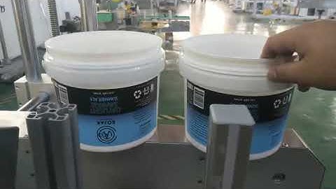 Automatic 5 Gallon Pail Self Adhesive Sticker Labeling Machine