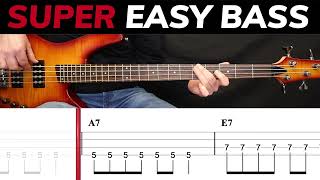 Hoochie Coochie Man - Muddy Waters | BEGINNERS BASS | Scrolling Tabs