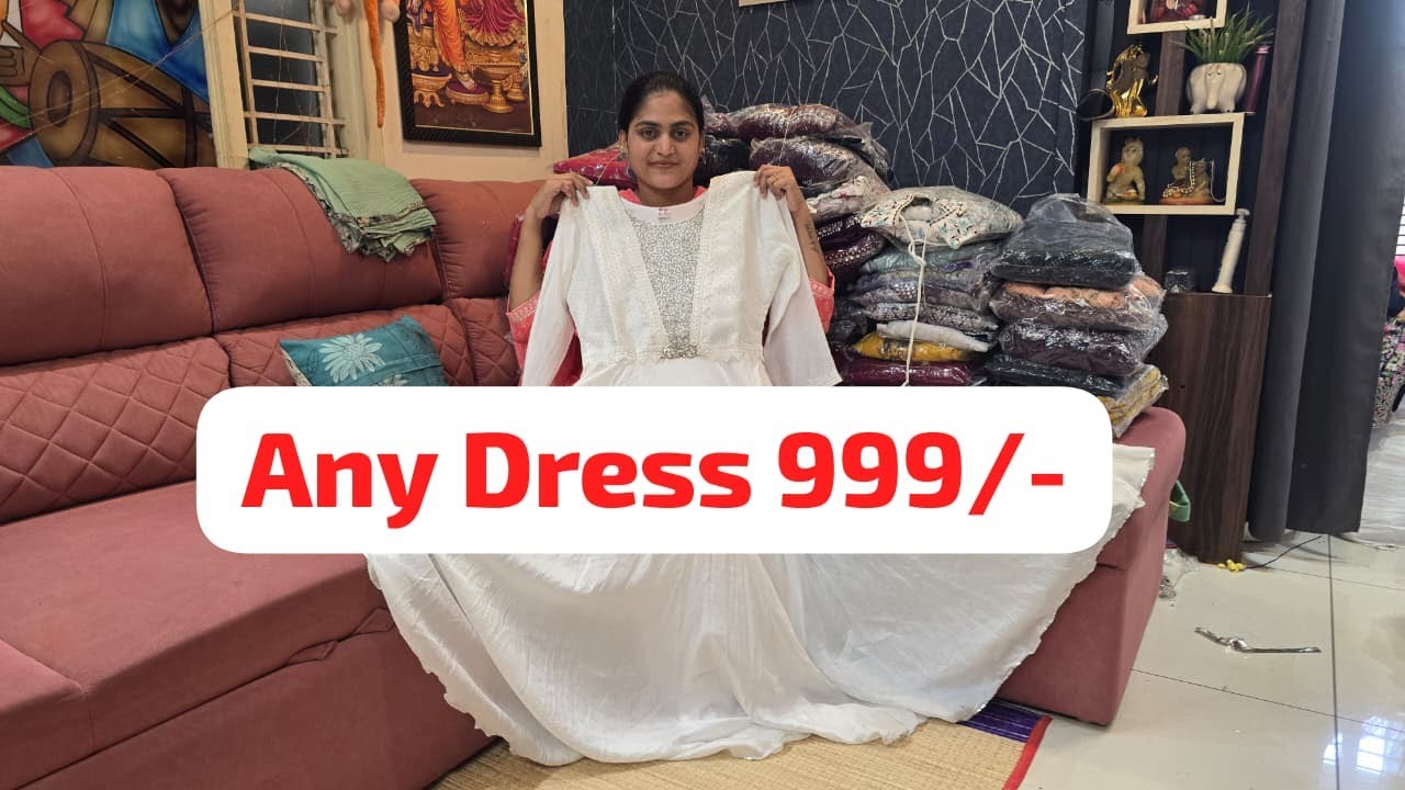 🔴Live, Rs.3,000/- Worth Dress @999/-, Order 7396265306