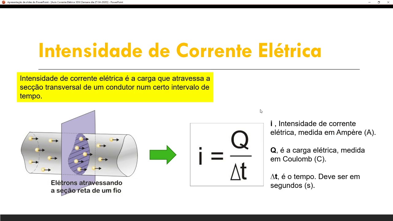 A Corrente Eletrica I Que Devera Circular Pela Lampada