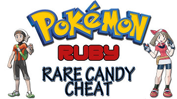 Pokemon Ruby - Rare Candy Cheat | GameShark Codes