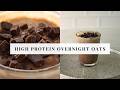 How I Make Protein Chocolate Peanut Butter Banana Overnight Oats