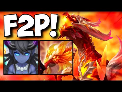 100 Safe F2P Dragon Abyss Hard | Summoners War