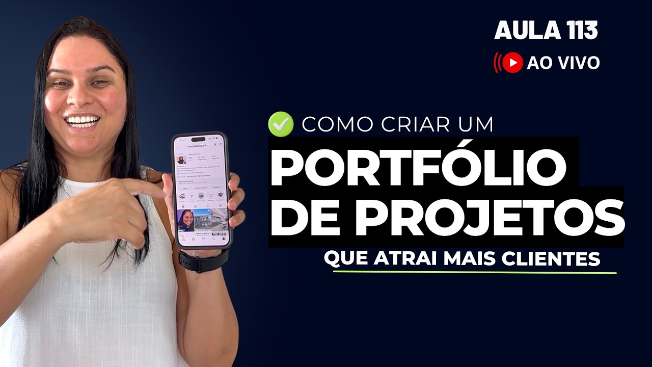 Como criar um portfólio de projetos que realmente traz clientes | Segunda às 20h (AO VIVO)