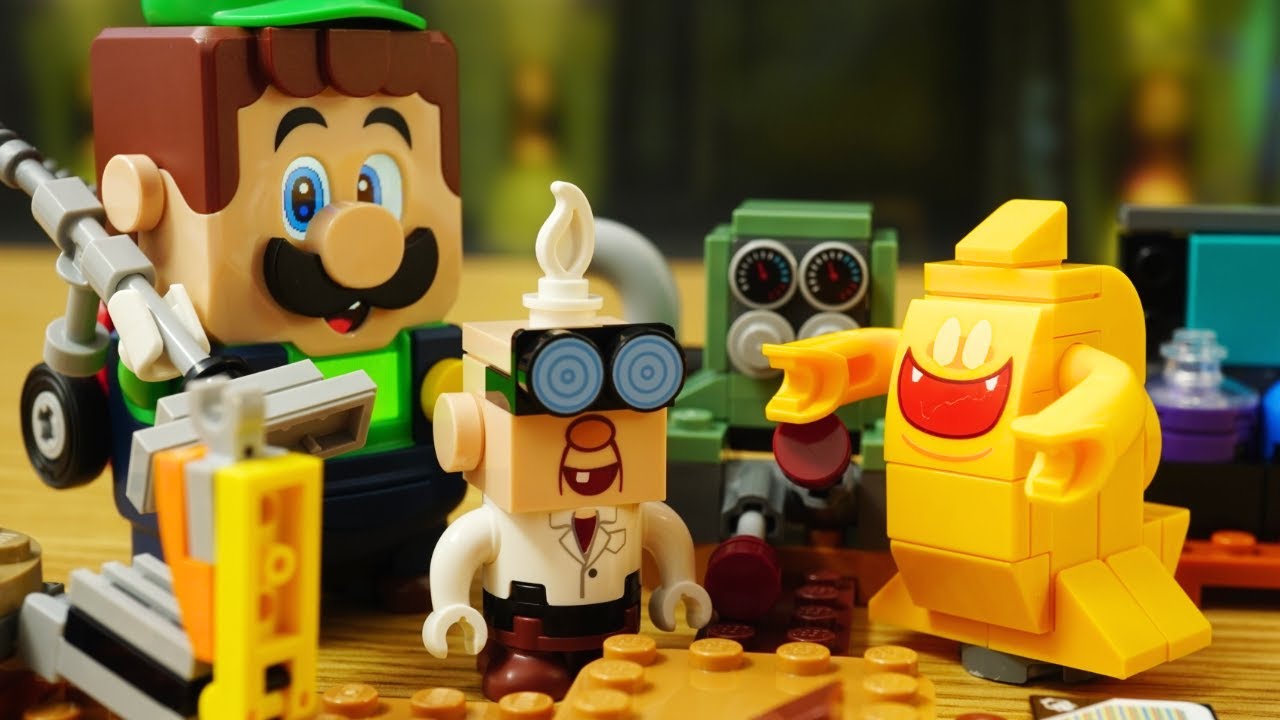 LEGO Super Mario stopmotion anime!「LUIGI'S MANSION Lab and Poltergust」「オヤ・マー博士 と オバキューム チャレンジ 」