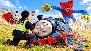 RESCUE THOMAS and JAMES from SCRAY HUGGY WUGGY MONSTER in GTA5!