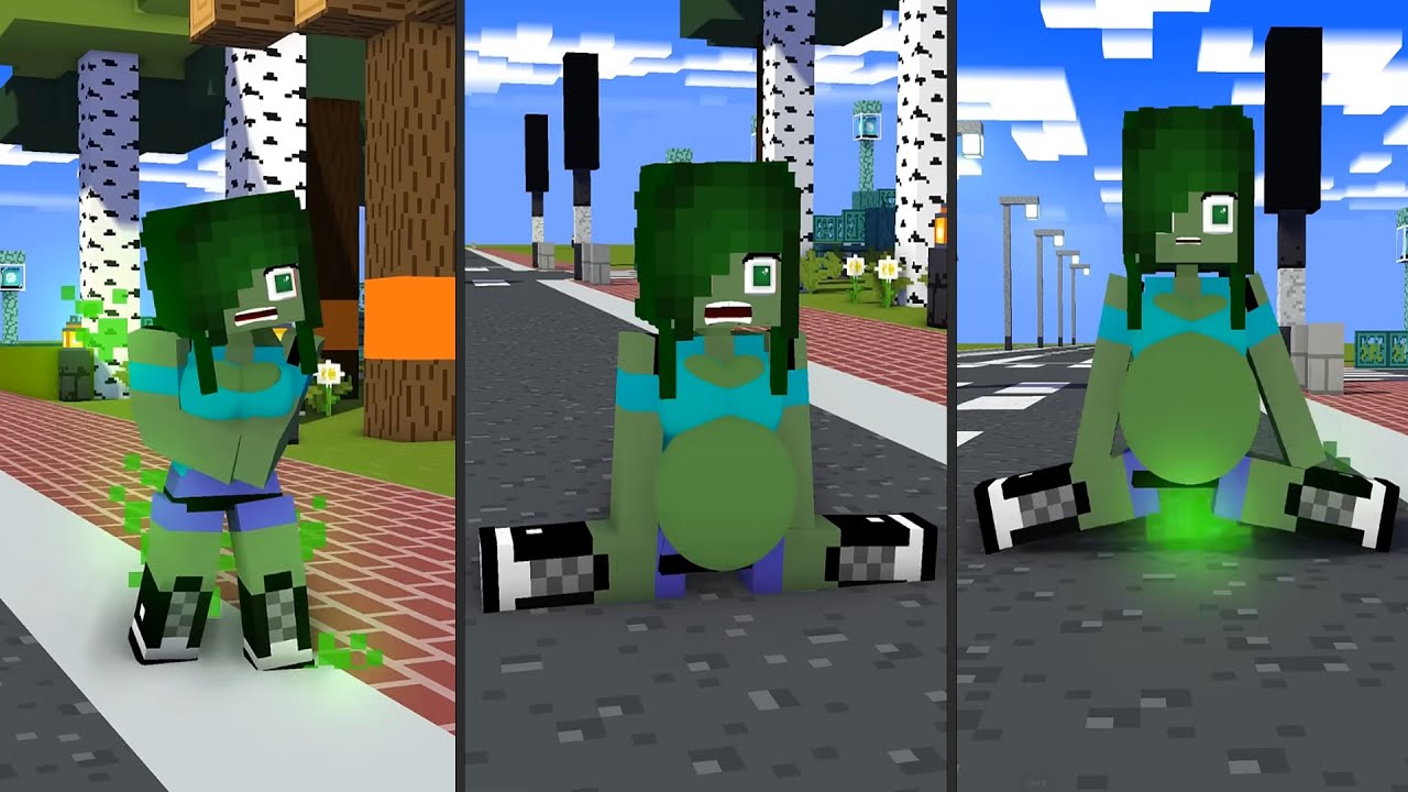 Minecraft HELP Herobrine Farting Zombie Girl | Minecraft Compilation #Minecraft