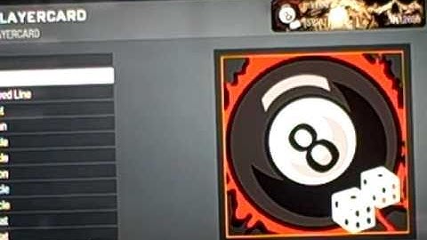 Black Ops Emblems: 3D Eight Ball