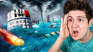 EL TSUNAMI de Los SANTOS en GTA 5! 🏠🌊 (Película)