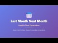 Last Month Next Month: English Time Expressions for Beginners