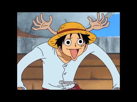 Luffy imitating Strawhats