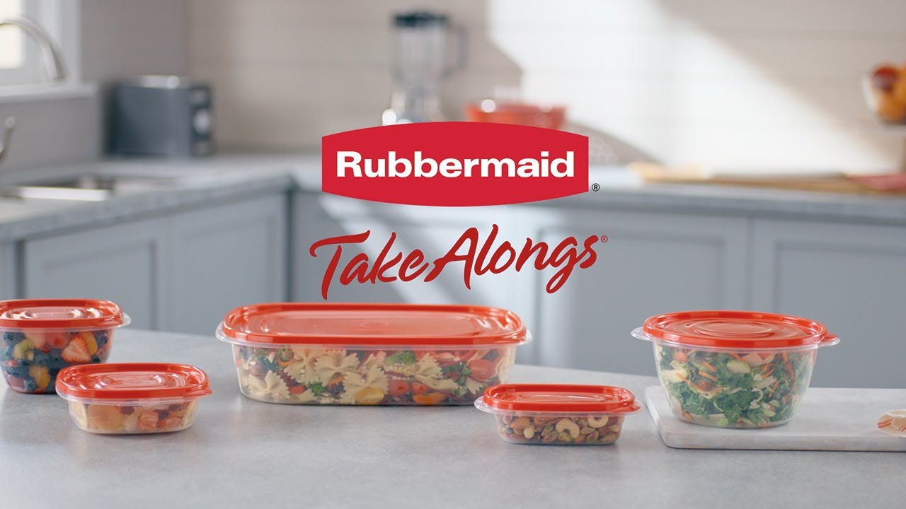 Rubbermaid TakeAlongs 40-Piece Food Storage Container Set in Red