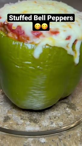 These stuffed bell peppers are delicious!! #shorts #stuffedpeppers #cooking #recipe #food