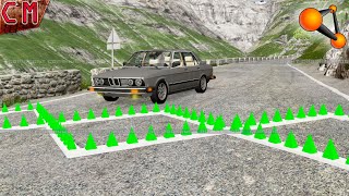 Sharp Spike Strip VS Cars BeamNG Drive