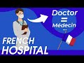 Learn french at ease ii at hospital reception desk ii french  english subtitles