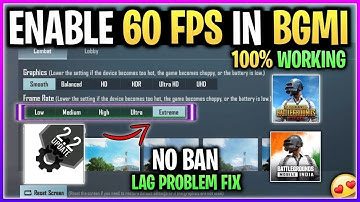 GET 60 FPS IN BGMI 😱 HOW TO ENABLE 60 FPS IN BGMI/PUBG 😍  HOW TO UNLOCK 60 FPS IN BGMI/PUBG