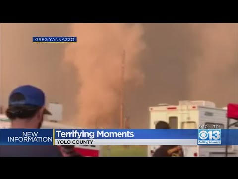 Terrfiying Moments As Tornado Forms Near Davis Families