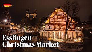 🇩🇪 Esslingen am Neckar, Germany 🎄 Walking tour in the Medieval- & Christmas market 2023