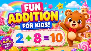 Fun Addition for Kids | Easy Math Quiz 🧮 Learn Addition 1–10 | Preschool & Kindergarten Math