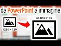 Aumentare la risoluzione delle immagini salvate da PowerPoint