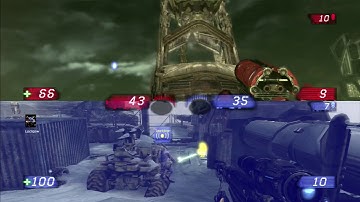 Unreal Tournament 3 (ps3) 2 player TEAM deathmatch part 9: Gateway
