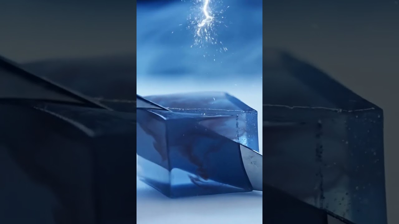 Storm Cube ASMR: Blade Through a Bottled Vortex