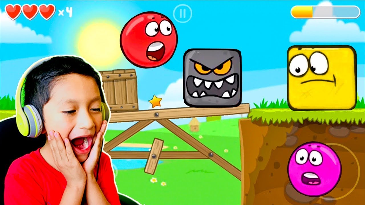 La Bolita Roja Juegos Para Ninos Video Juegos De La Pelotita Roja Youtube