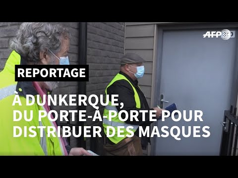 A Dunkerque, du porte-à porte pour équiper tous les habitants en masques | AFP A Dunkerque, du porte-à porte pour équiper tous les habitants en masques | AFP