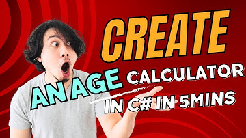 How to create an Age Calculator App in C# under 5mins.