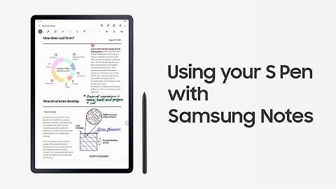 Galaxy Tab S7 | S7+: Using your S Pen with Samsung Notes | Samsung