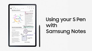 Galaxy Tab S7 | S7+: Using your S Pen with Samsung Notes | Samsung screenshot 2