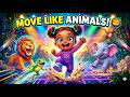 Move Like Animals! 🦁🐘 FAST vs SLOW Safari Dance Challenge | Marley Iman