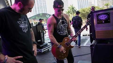 Slash Jamming On His MXR pedals