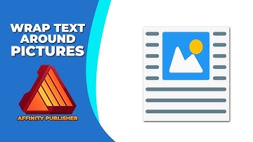 How to wrap text around pictures in affinity publisher document