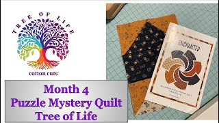 Puzzle Mystery Quilt Tree of Life Month 4