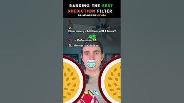 De BESTE voorspellingsfilters rangschikken - je gelooft het niet #1 😳