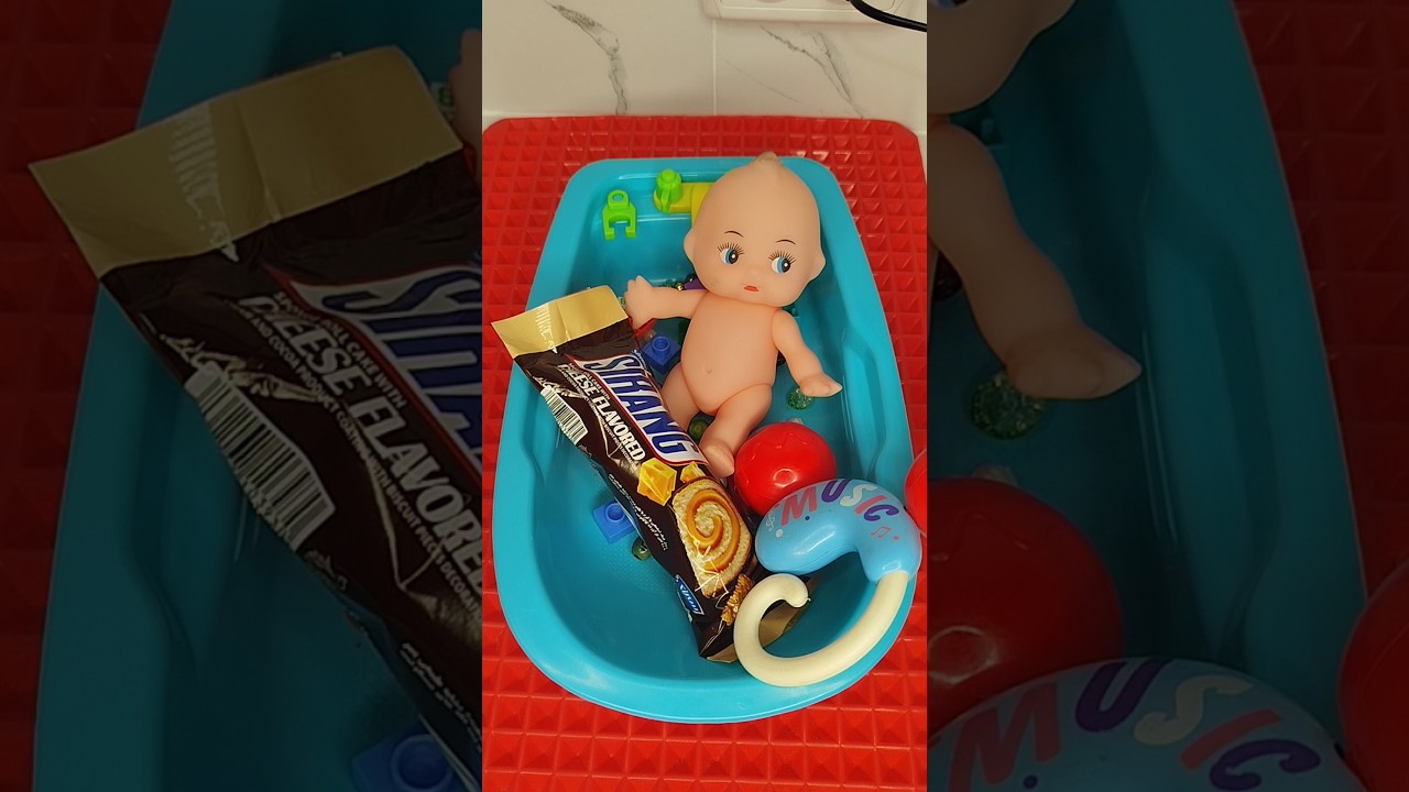 Doll ASMR | Doll in a Bowl with Toys & Sweet Chocolate 🍫🧸 | Relaxing Sounds