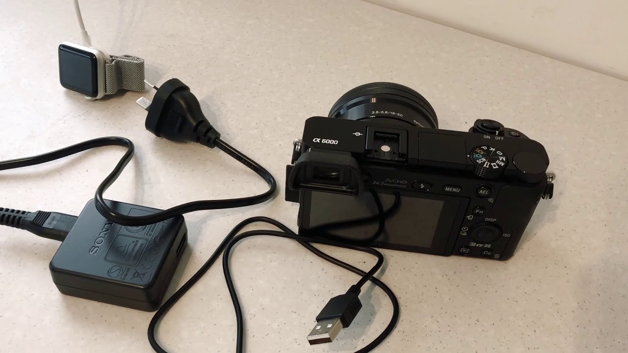 To Charge Sony A6000 Camera - YouTube