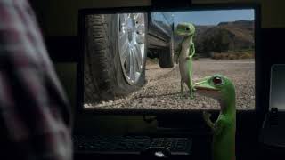 The Geico Gecko Has A Flat Tire 2013 Commercial Hd 1080p