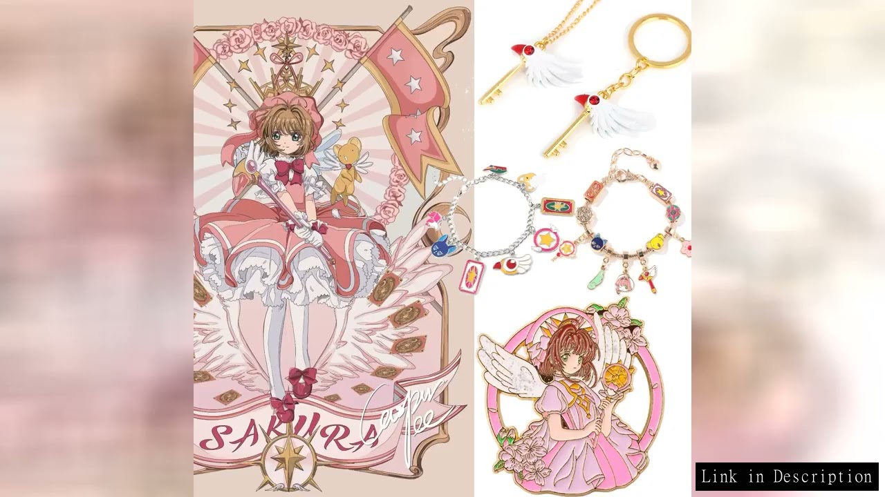 Cartoon Anime Card Captor Sakura Choker Necklace Cardcaptor Sakura Pendant KINOMOTO Sealing Wand Bra