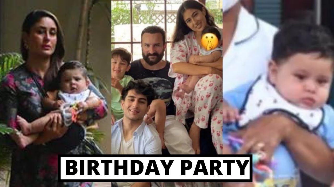 Kareena Kapoor Celebrated First Birthday Of Baby Jeh With Saif Ali Khan And  Taimur Ali Khan - YouTube
