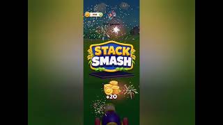 Stack smash block 3D puzzle level 366,367,368,369  solution for gameplay 