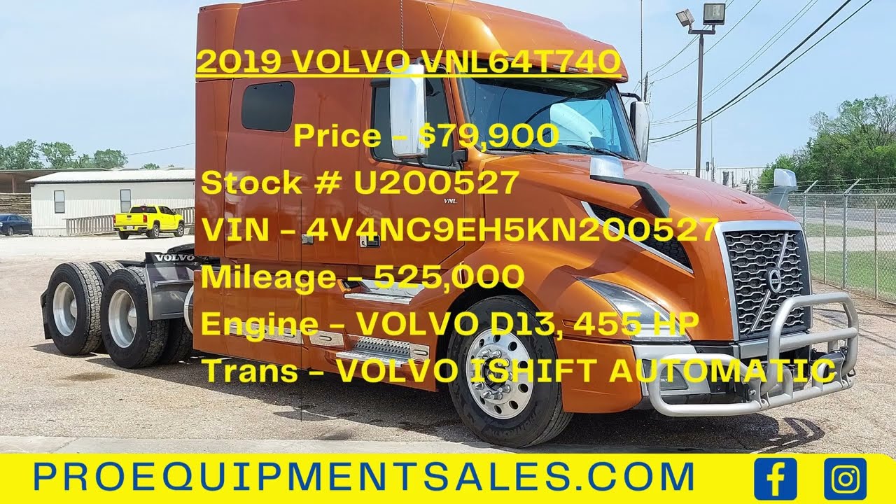 2019 VOLVO VNL64T740 - Sleeper Truck Sale