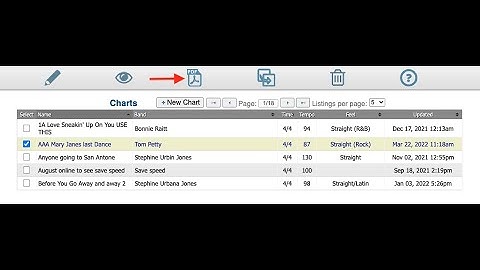 Create Your Own Drum Chart Artist Songbook using Drum Chart Builder