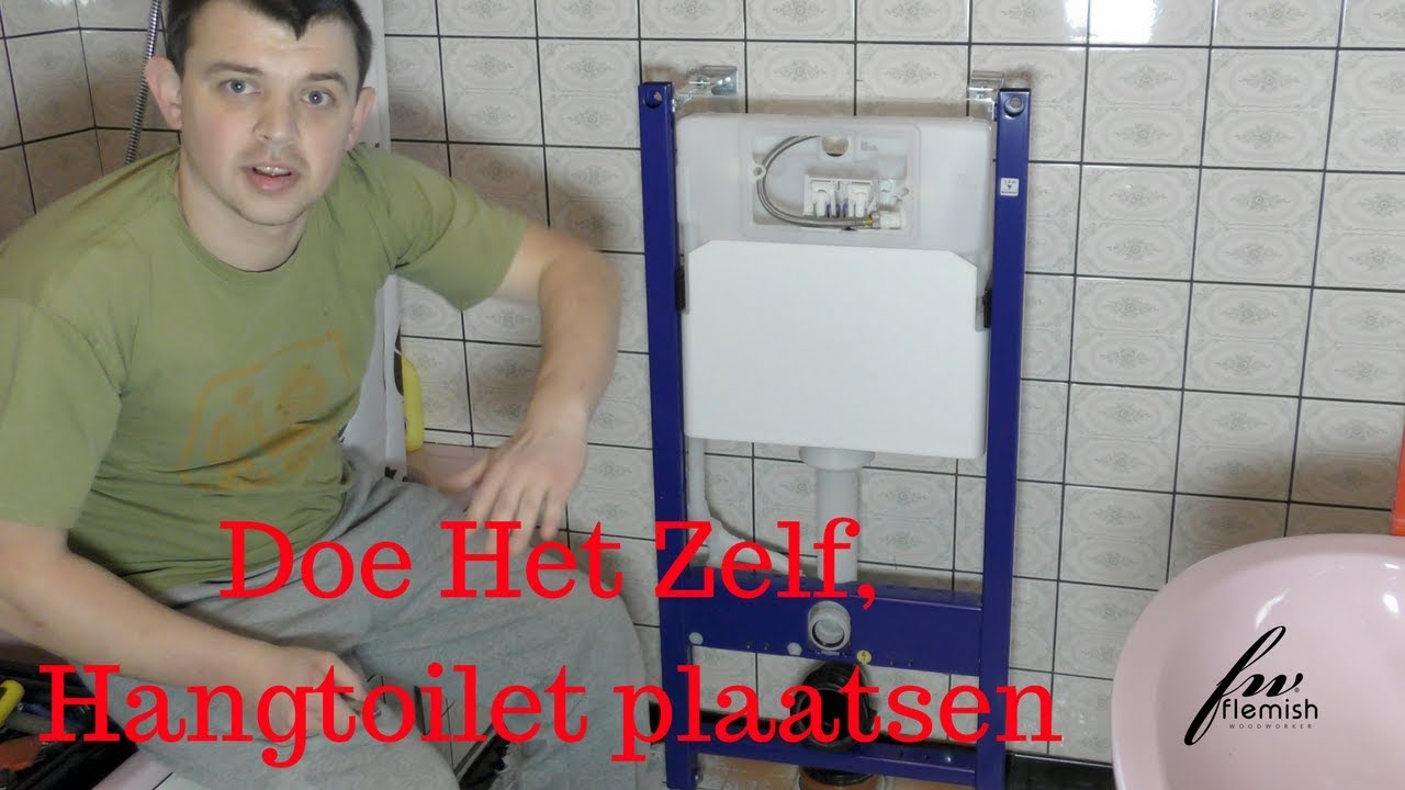 schroef Uitvoeren Los Doe Het Zelf, Geberit Hangtoilet plaatsen - YouTube