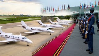 Private Jets exit Entebbe as Presidents leave after G77 & NAM Summits