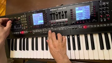Slap bass sampling Roland e-a7  program 2024