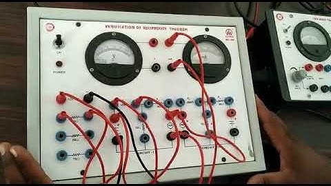 RECIPROCITY THEOREM EXPERIMENT