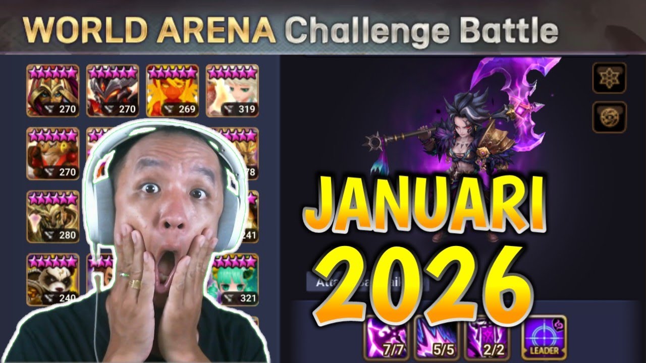 Koleksi Monster Dan Status Challenge Battle JAN 2026 Summoners War