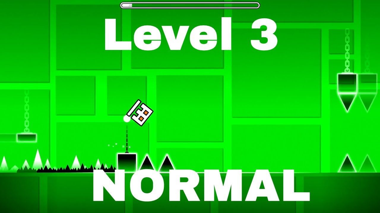 Geometry Dash - Level 3 (Polargeist) - YouTube